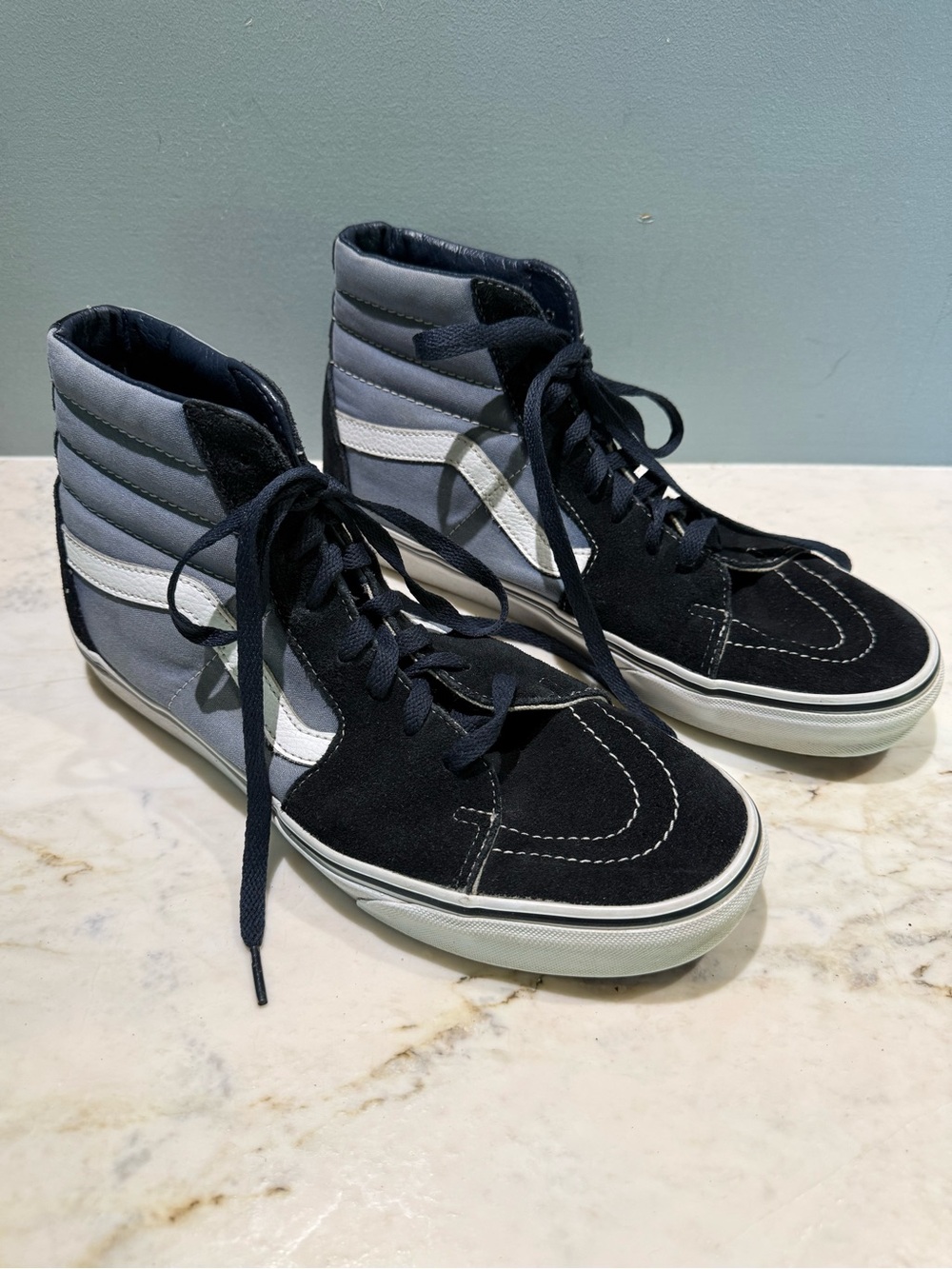 Vans Sk8- Hi Blue High Top Shoes, size 10.5